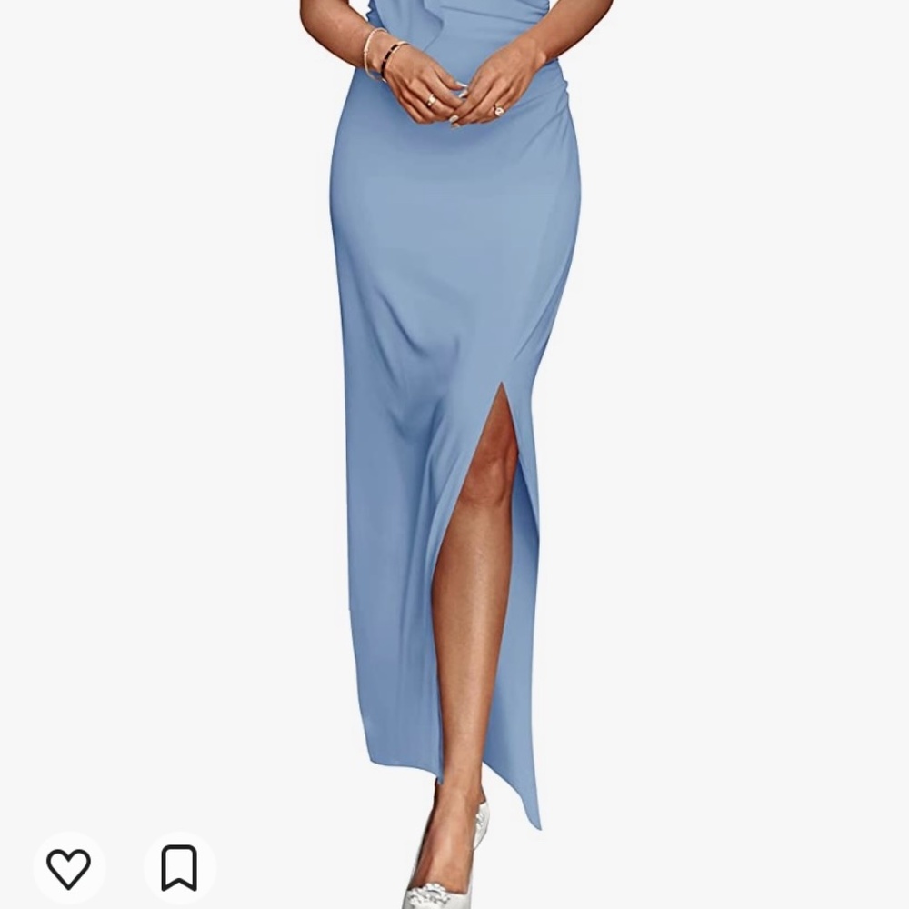 One shoulder gown - Picture 6 of 10